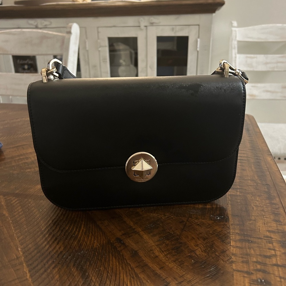 Kate Spade Black Leather Shoulder Bag